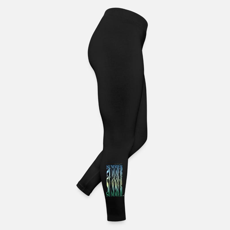 Buchstaben Abbildung mit Farbverlauf Frauen Jersey Leggings