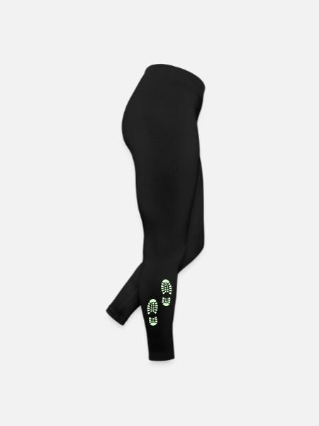 Sentier extérieur - Legging en jersey Femme - noir - Droite