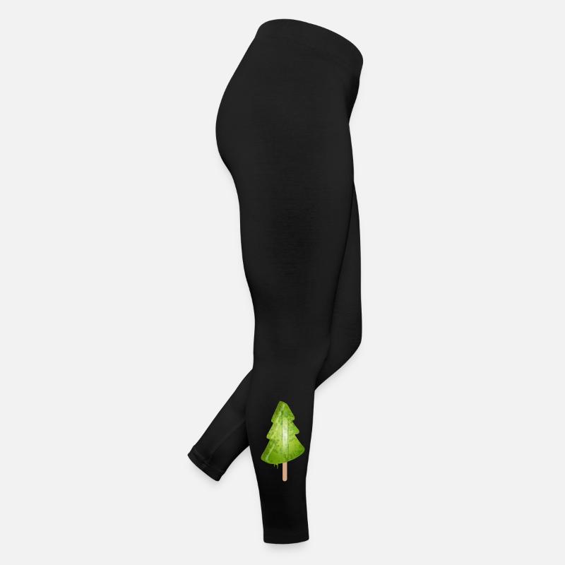 glace lumineuse sapin de Noël en vert sapin de Noël Legging en jersey Femme