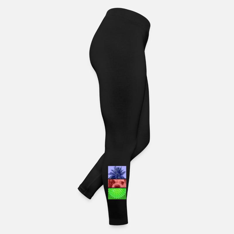 Triptyque Palmier – Chien – Pointes Legging en jersey Femme
