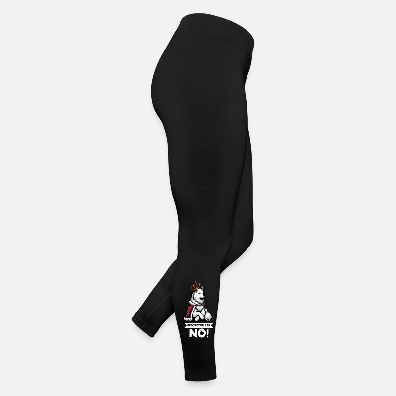 Before You Ask Weißer Schäferhund Schäferhund  Frauen Jersey Leggings