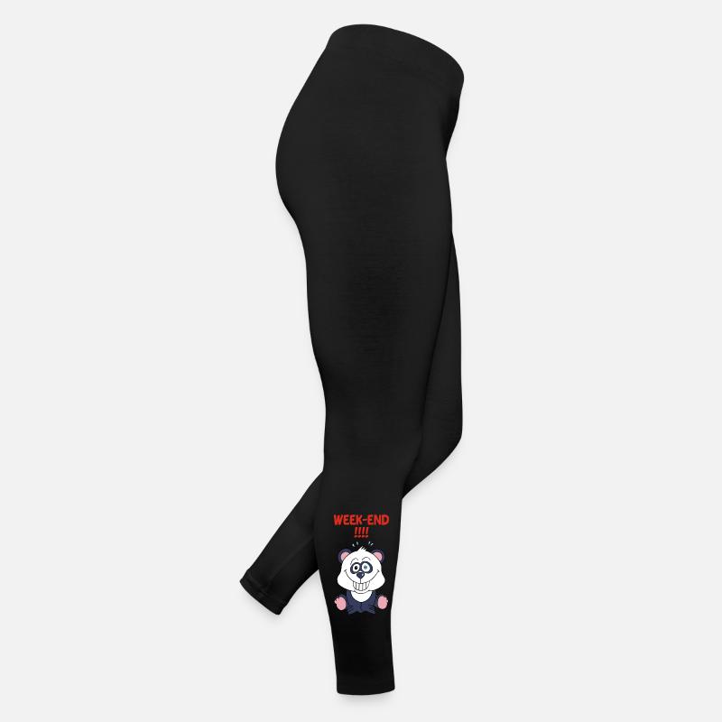 Panda en week end Legging en jersey Femme