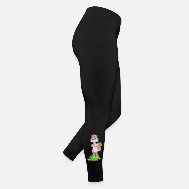 Squirrel Birthday Nurse Women’s Jersey Leggings
