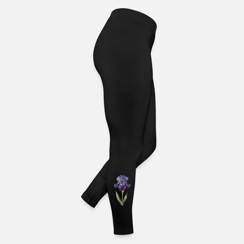 Purple iris on delicate stem Women’s Jersey Leggings