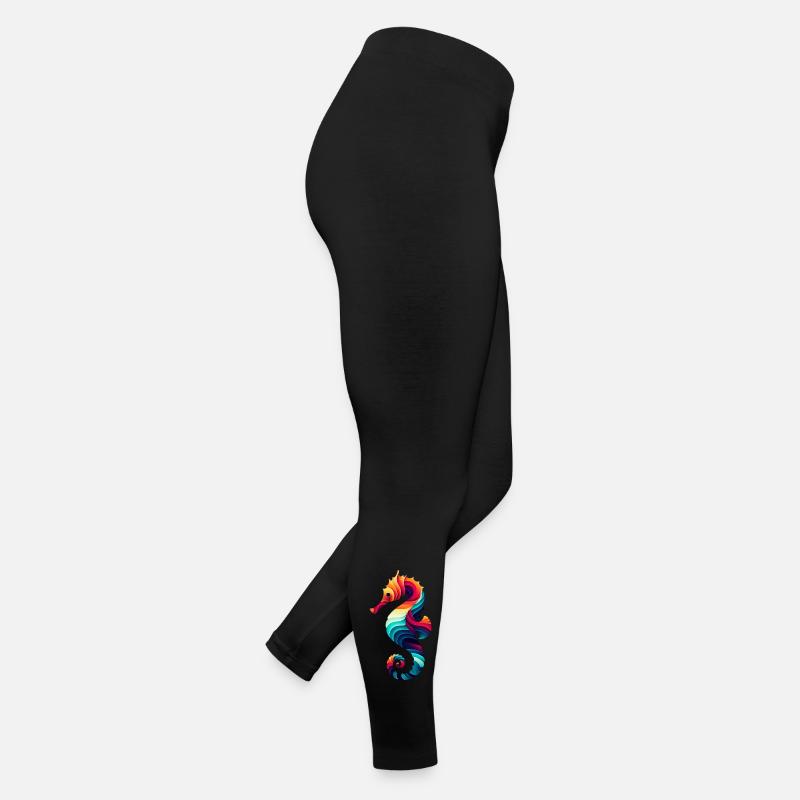Seepferdchen Frauen Jersey Leggings