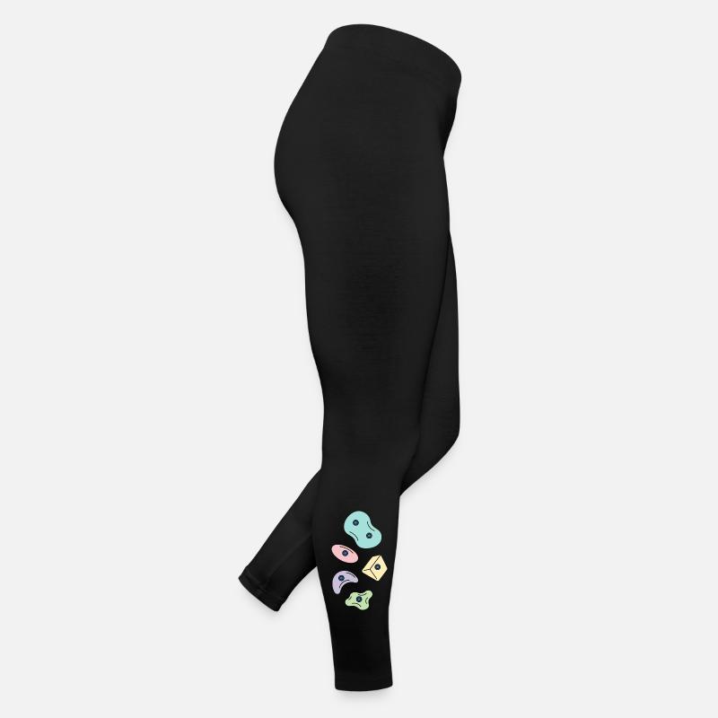 Colorful Rock Climbing Holds Bouldering Design Women’s Jersey Leggings