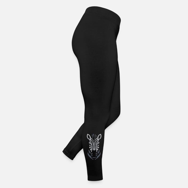 Zebra Silhouette Line Art Women’s Jersey Leggings