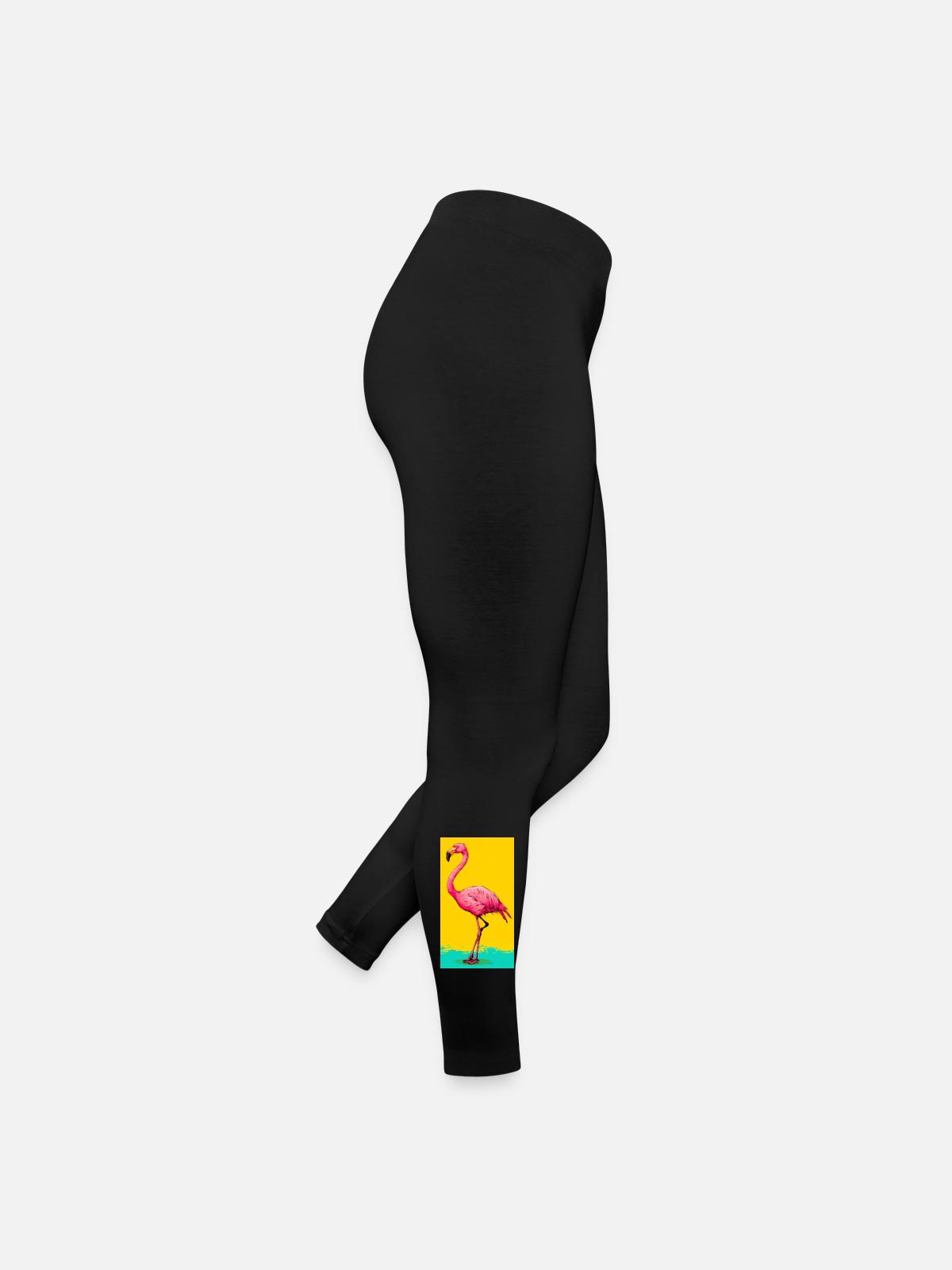 Flamant - Legging en jersey Femme - noir - Droite