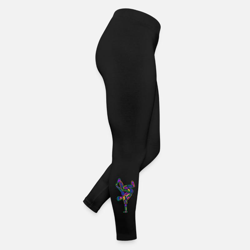 Breakdancer Breakdancer Breakdance Boys Colorés Breakdance Legging en jersey Femme