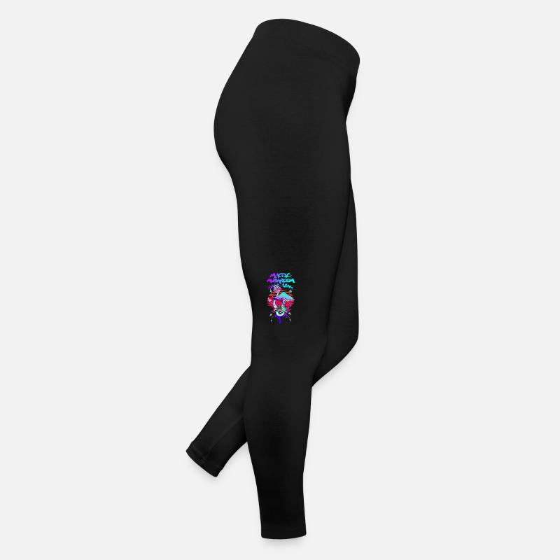 Champignons Magiques Coucher de Soleil Psychédélique Legging en jersey Femme