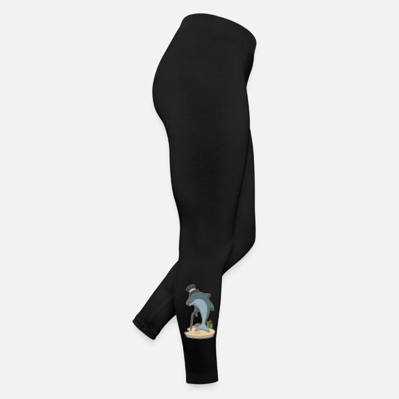 Delfin Gentleman Zylinder Frauen Jersey Leggings