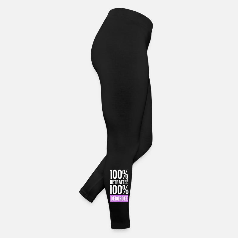 retirement, 100% Retired 100% Overwhelmed humor Women’s Jersey Leggings