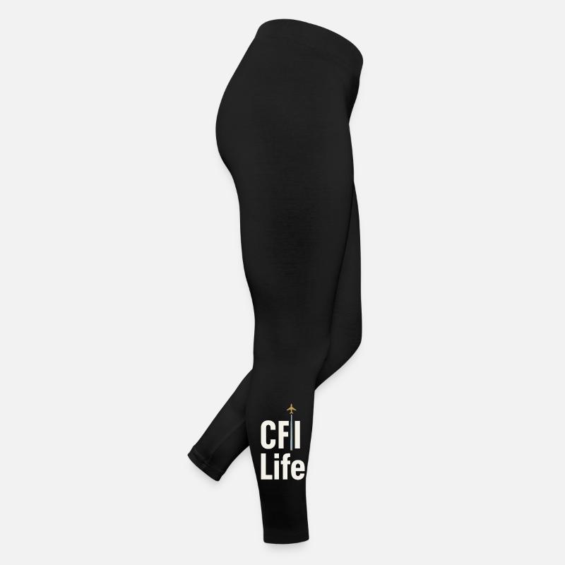 Instructeur de vol Cfi Pilote Instructeur d’aviation Legging en jersey Femme