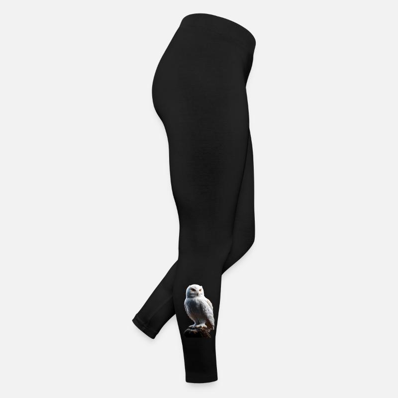 Schneeeule Weiße Eule Kauz Uhu Owl Schnee Eulen Frauen Jersey Leggings