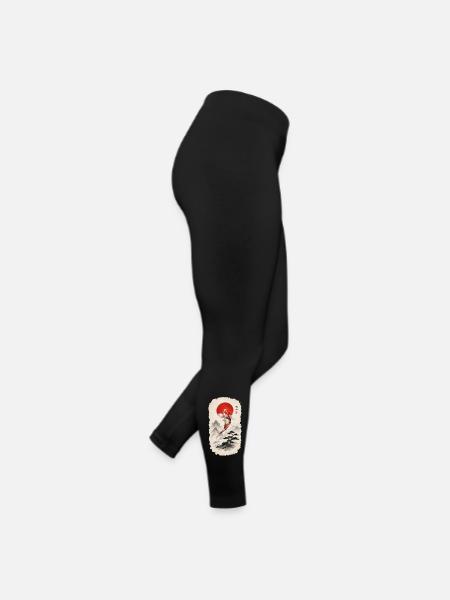 Koi im Japan-Stil  Zen & Harmonie - Frauen Jersey Leggings - Schwarz - Rechts