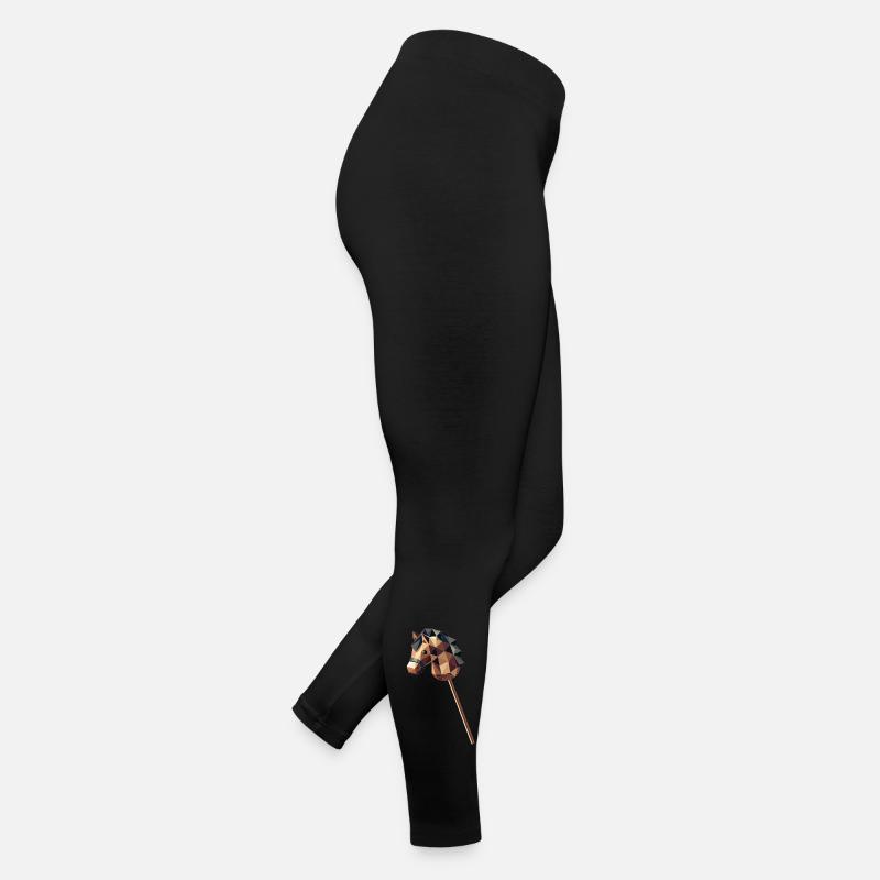 Steckenpferd im Polygon-Stil Frauen Jersey Leggings