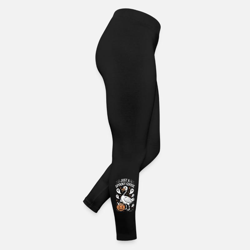 Just a Spooky Goose Halloween Women’s Jersey Leggings