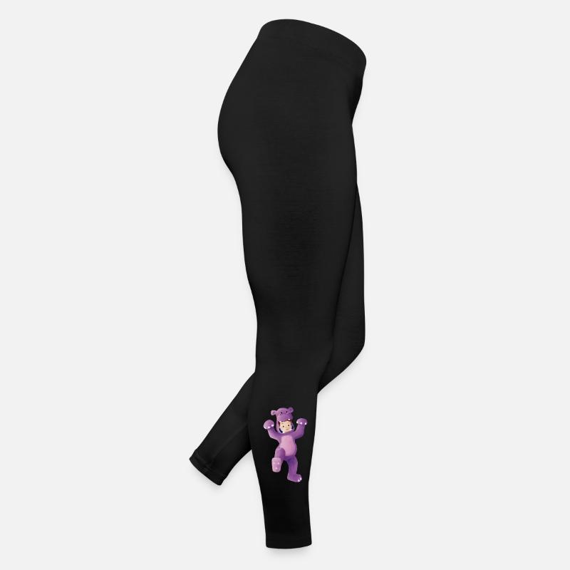 Junge als Nilpferd verkleidet Frauen Jersey Leggings
