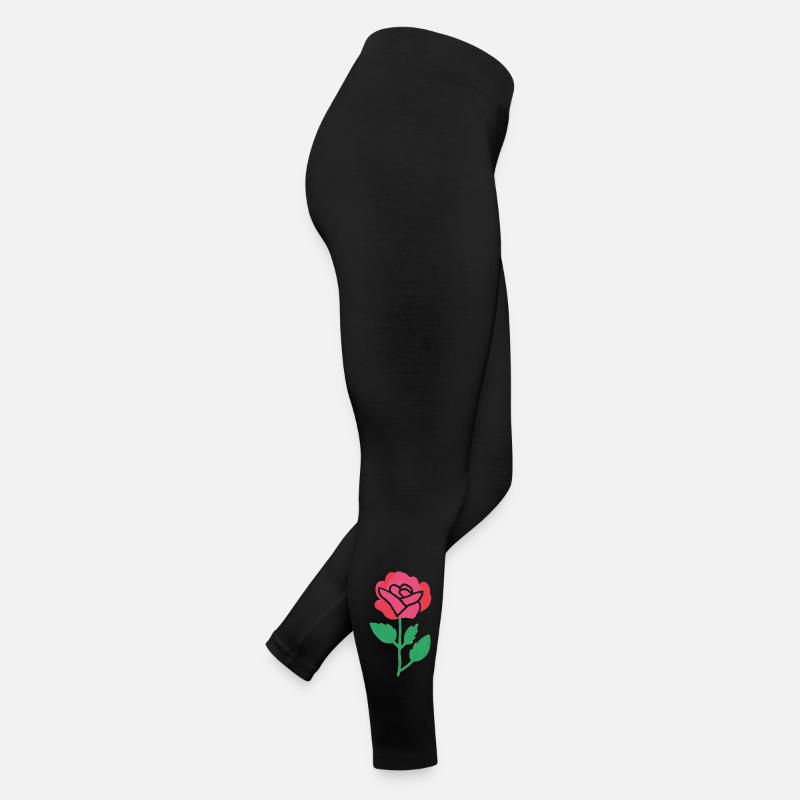 Fleur de rose dans le style aquarelle Legging en jersey Femme