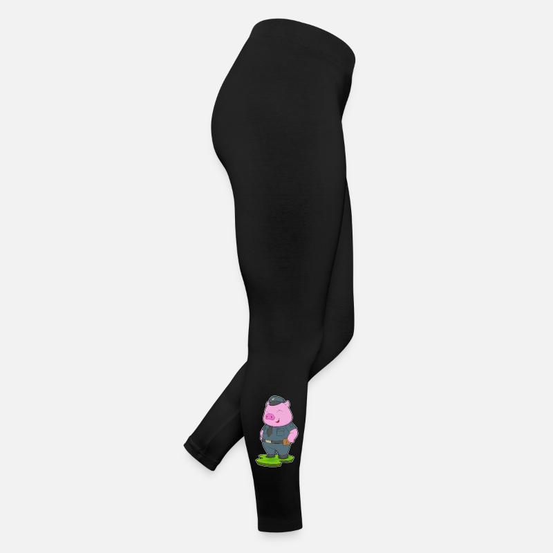 Cochon Policier Police Legging en jersey Femme