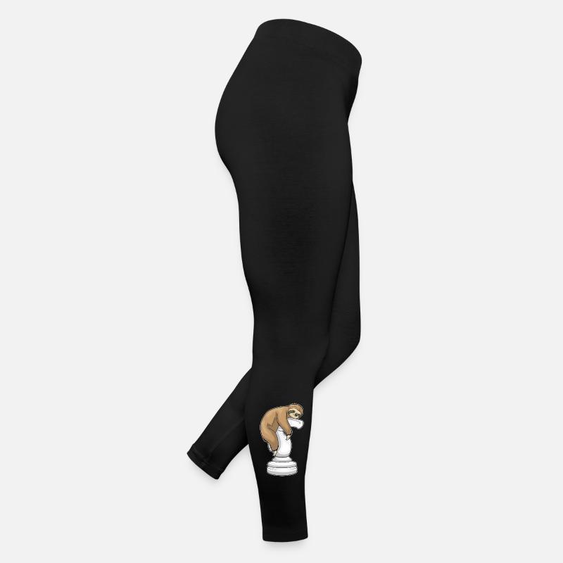 Faultier Schachfigur Springer Schach Frauen Jersey Leggings