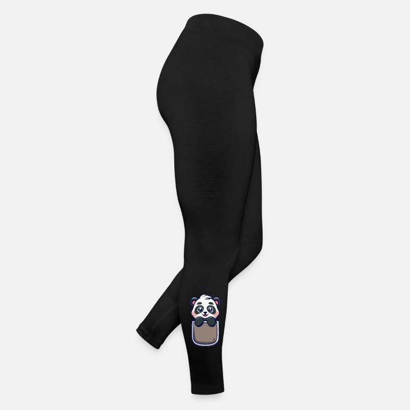 Panda Pocket Funny and Original Gift Idea Women’s Jersey Leggings
