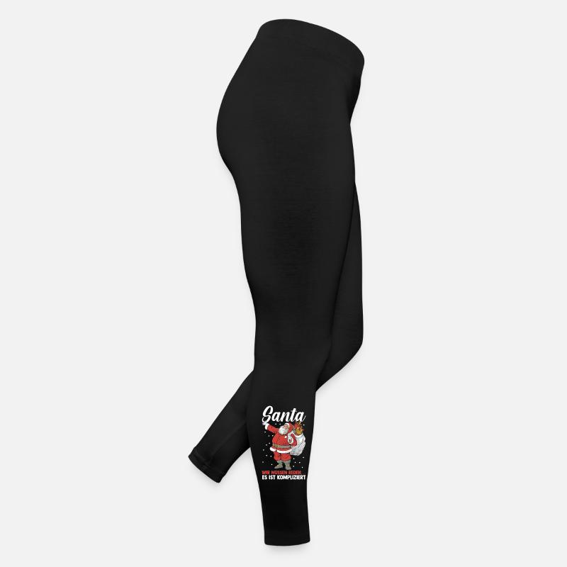 Noël du Père Noël Espiègle Noël Legging en jersey Femme