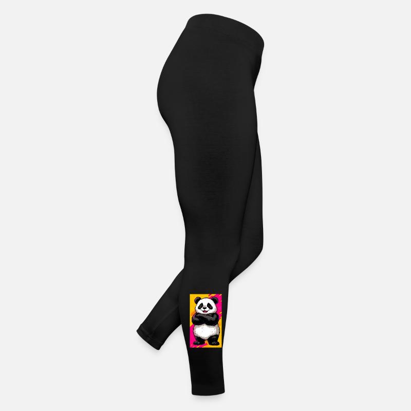 Panda Frauen Jersey Leggings