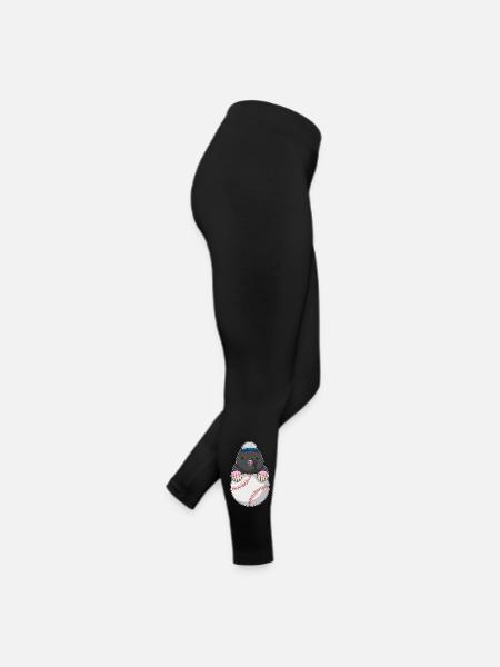 Mole Baseball - Legging en jersey Femme - noir - Droite