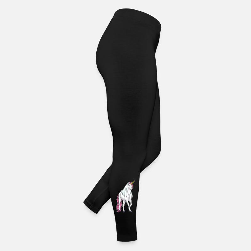 Licorne Voile de mariée Mariage Legging en jersey Femme