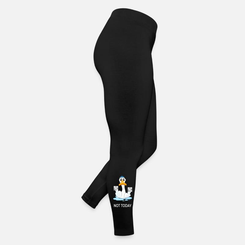 Not Today – Funny Duck Mood Women’s Jersey Leggings
