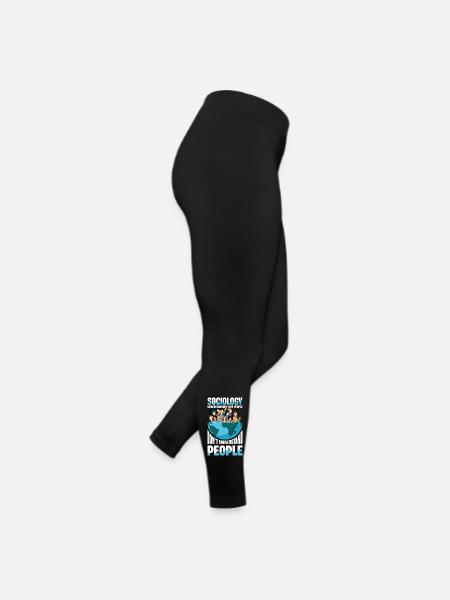  Sociology Understanding Why People Don't - Frauen Jersey Leggings - Schwarz - Rechts