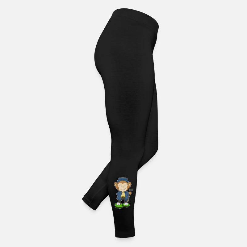 Monkey Pensioner Walking Stick Women’s Jersey Leggings