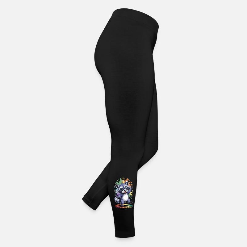 Raton laveur joyeux aux couleurs Legging en jersey Femme