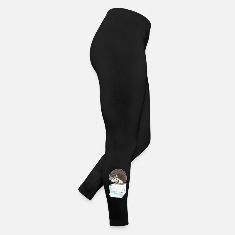 Bureau de la pile de papier du secrétaire hérisson Legging en jersey Femme