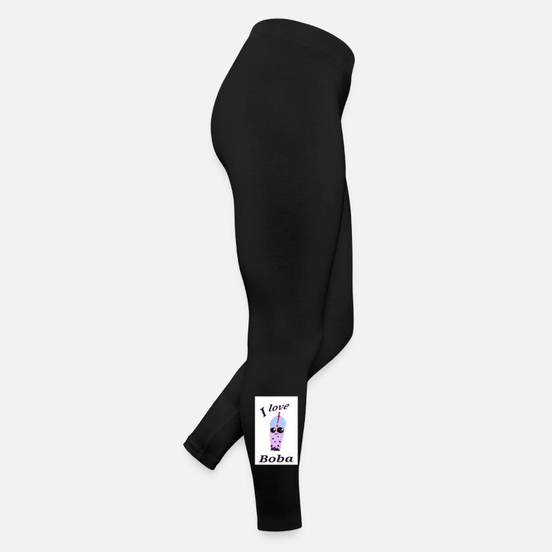 Funny Bubble Tea Illustration Women’s Jersey Leggings