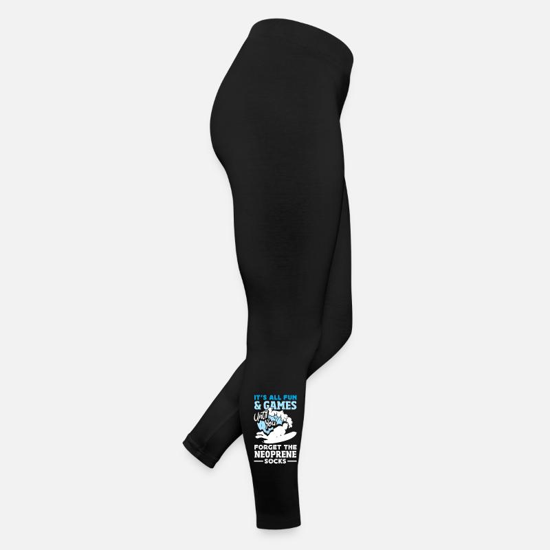 Surfeur Surfeur Bodyboarder Legging en jersey Femme