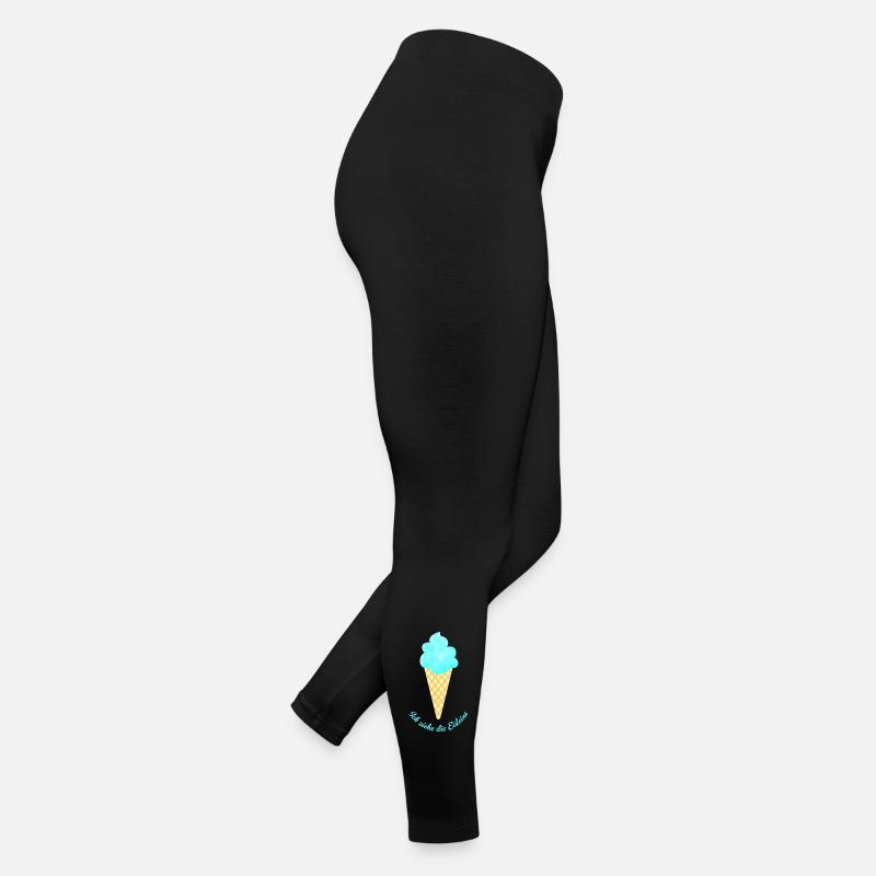 Reißleine ziehen Quote Eis Eiscreme Softeis Sommer Frauen Jersey Leggings