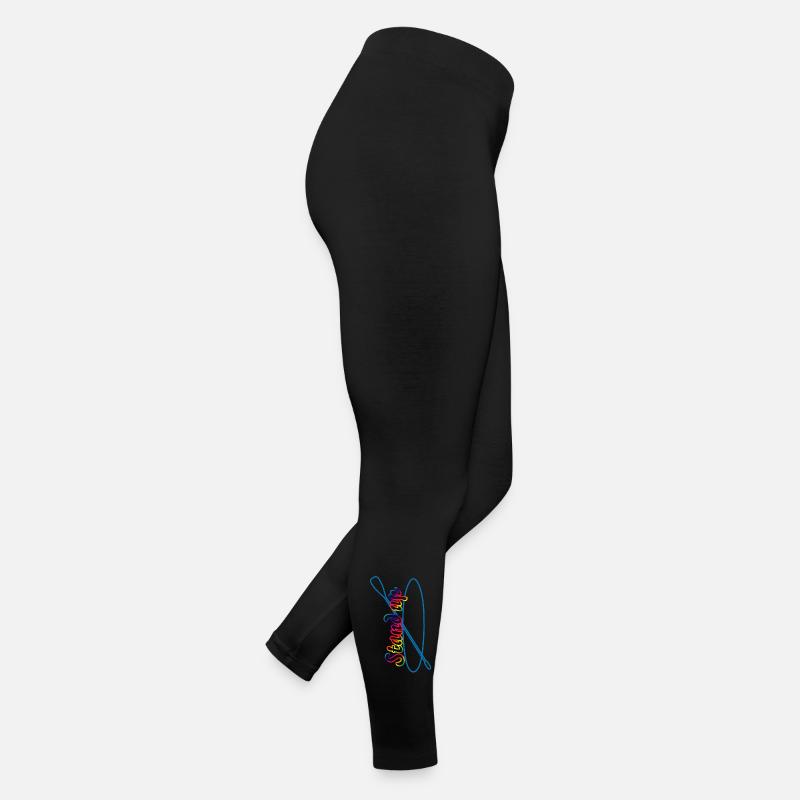 Stand up paddling lettering with paddle board Women’s Jersey Leggings