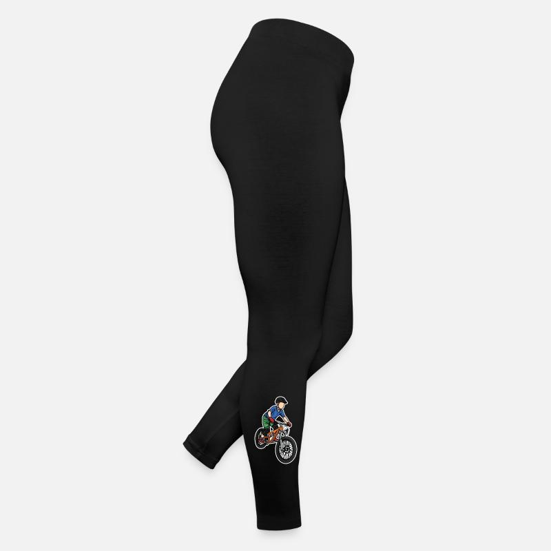 Drôle de vélo de montagne garçon Legging en jersey Femme