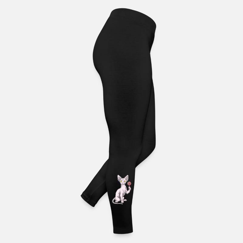 Sucette Chat Sphynx Legging en jersey Femme