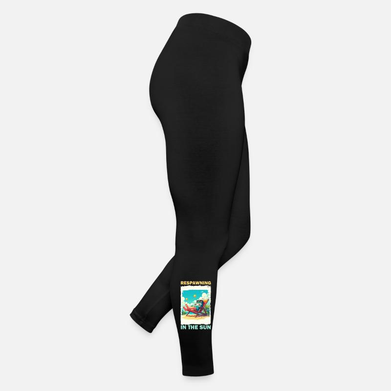 Console de jeu sur la plage au soleil Legging en jersey Femme