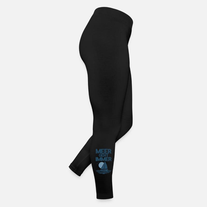 Sea always goes sailing motif Women’s Jersey Leggings