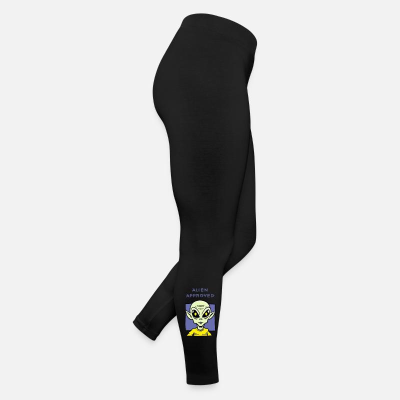 Alien Approved Yellow Eye Design Women’s Jersey Leggings