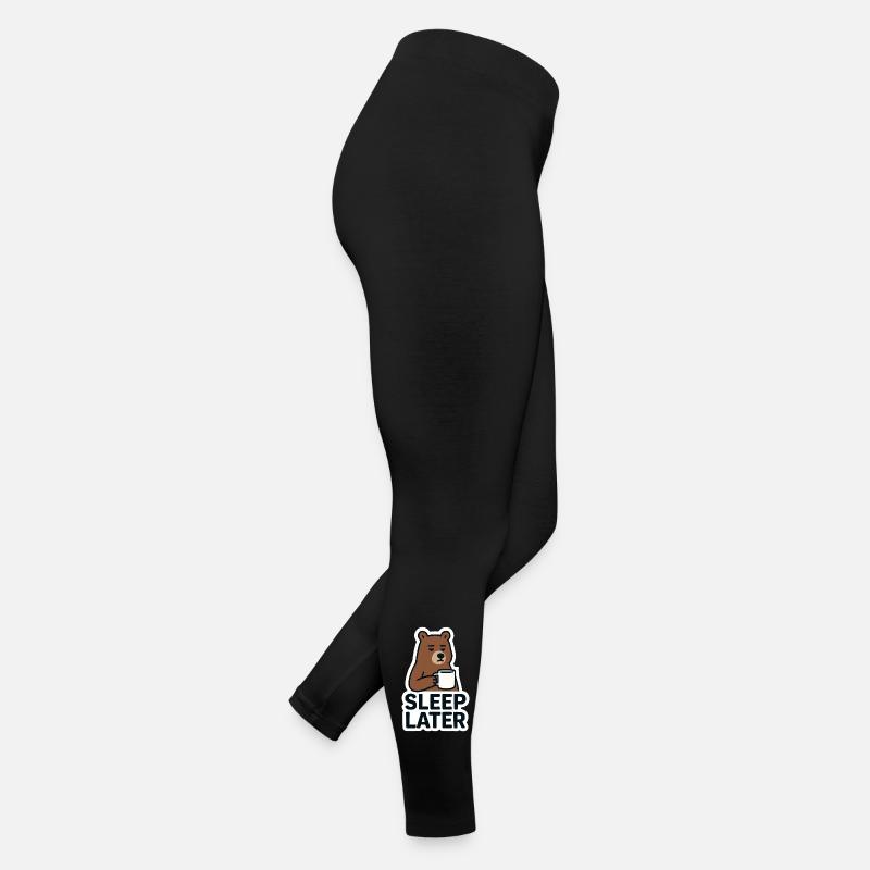 Bär Ruhiger Schlaf Später Illustration Frauen Jersey Leggings