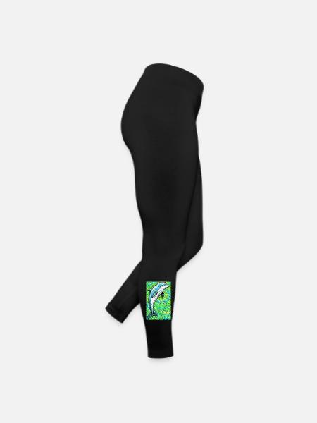 dauphin - Legging en jersey Femme - noir - Droite