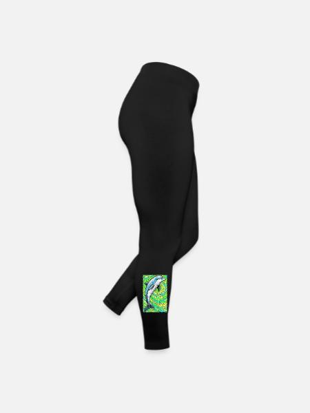 dauphin - Legging en jersey Femme - noir - Droite