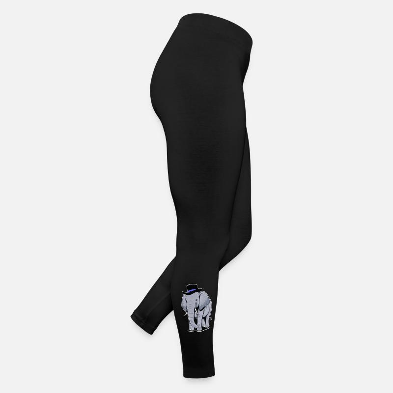 Elefant mit Hut Frauen Jersey Leggings