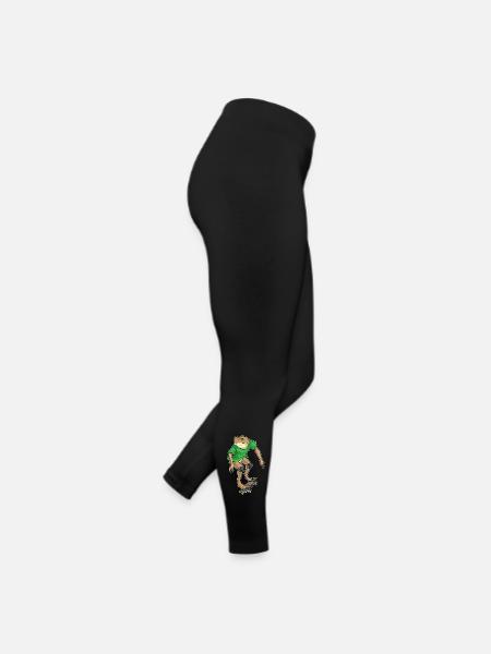 Frog Skater Skateboard - Women’s Jersey Leggings - black - Right