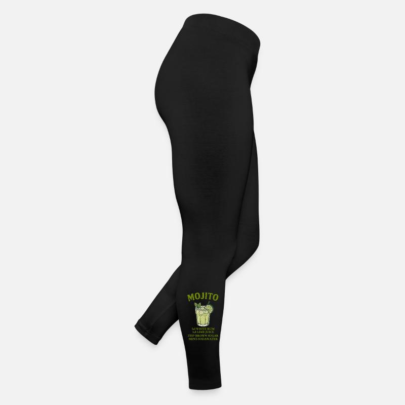 Design Mojito avec citron vert et menthe Legging en jersey Femme